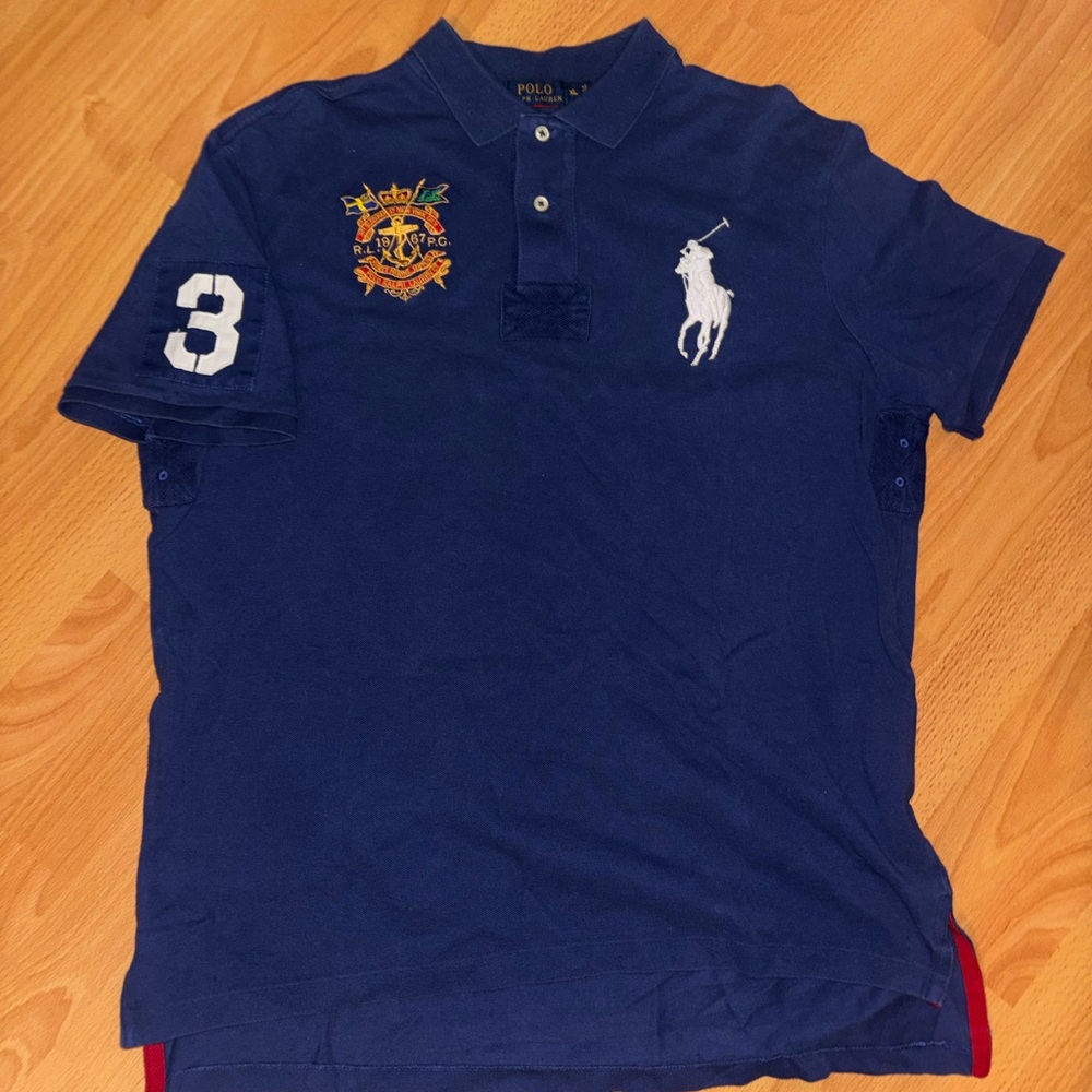 Polo by Ralph Lauren Big Pony & Embroidered Crest Size XL